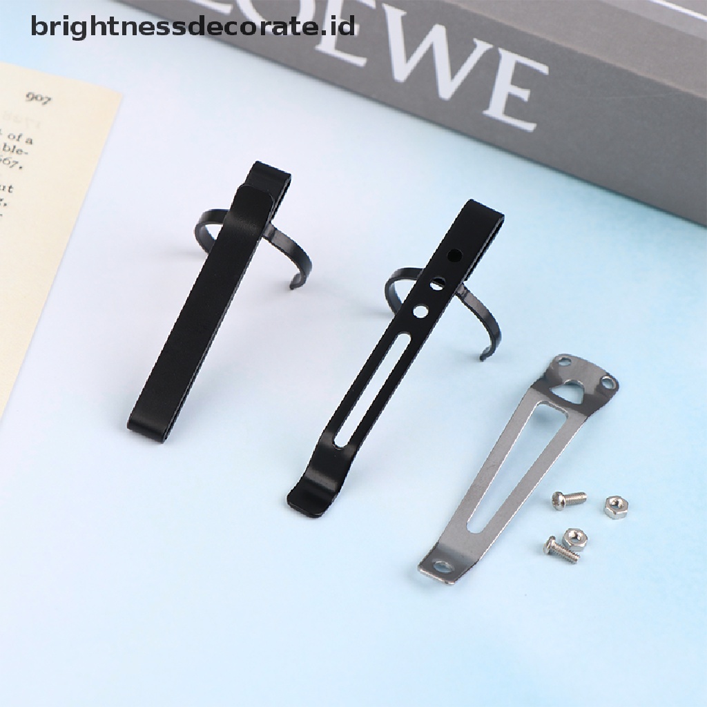 [Birth] 1pc Senter Logam Pegang Klip Besi Klip Senter Klip Pulpen Universal Klip [ID]