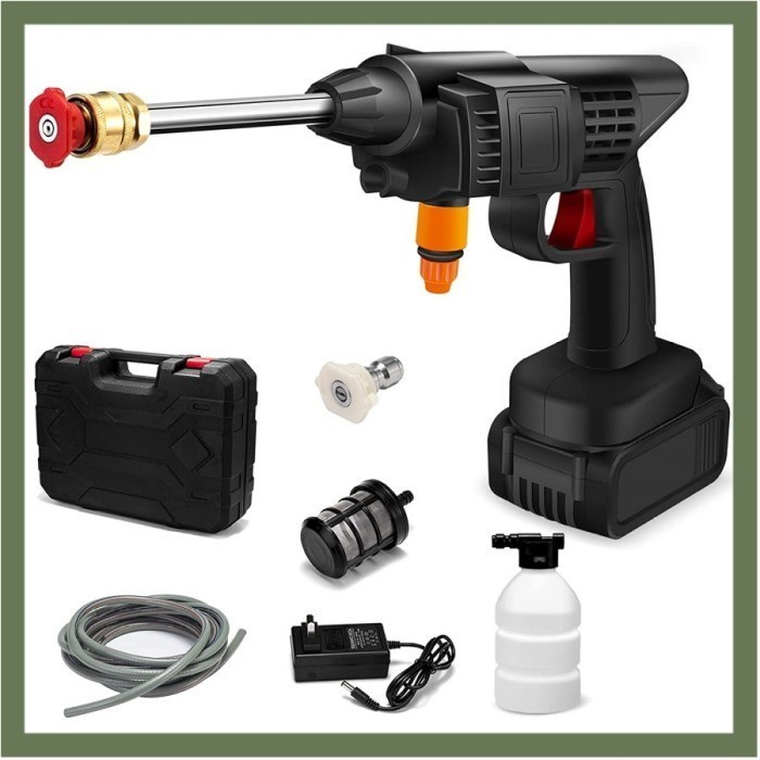 barokahgamis Alat Cuci Mobil Jet Washer Portable Water Spray Gun Cordless Wireless