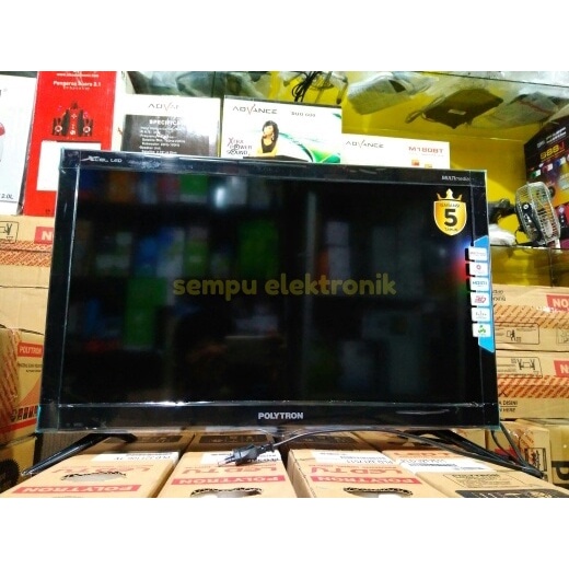 Led Tv Polytron 24 inch PLD24V1853 PLD 24V1853 24V 1852 Digital DVB T2