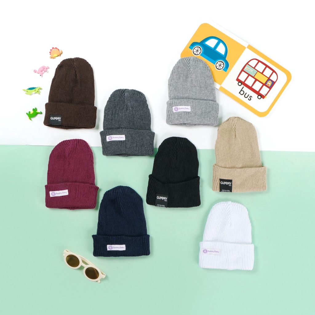 Fairy Baby Kids Beanie Knit Hat | Kupluk Rajut Basic Bayi Dan Anak 1-3 Tahun