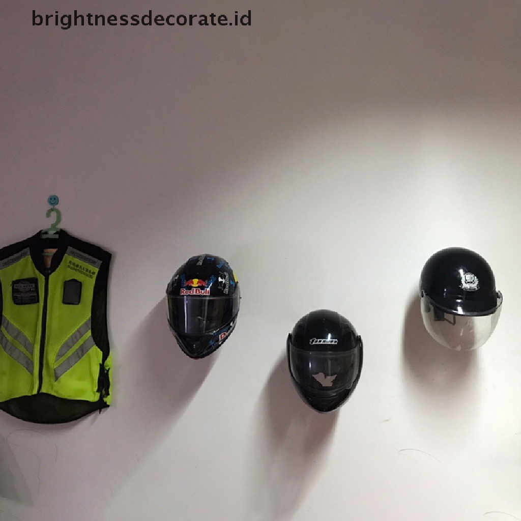 [Birth] Tempat Display Penyimpanan Topi Topi Rak Helm Stand Organizer Hanger Tempel Dinding [ID]