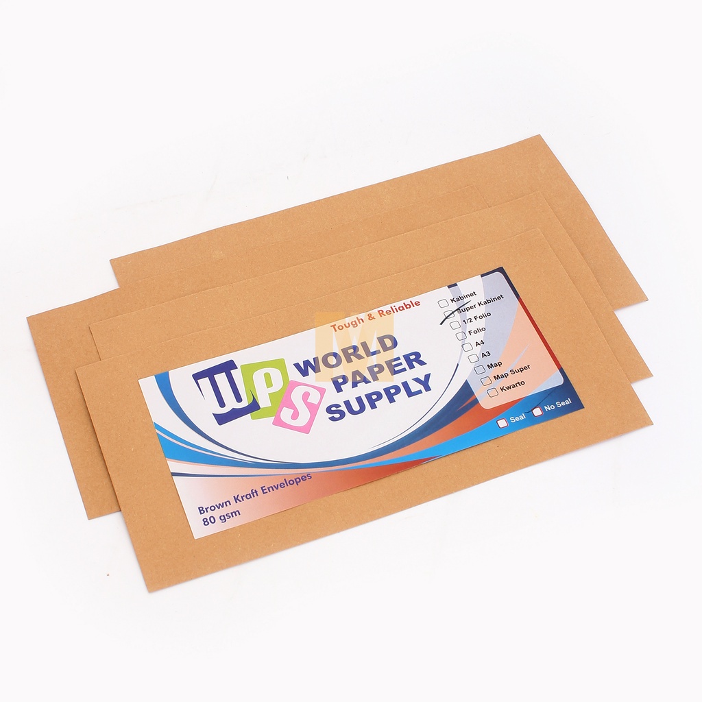 

WPS Amplop Coklat Ukuran Super Cabinet No Seal - Pack