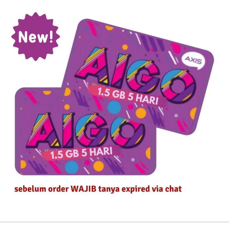 VOUCHER AXIS AIGO 2GB 5HARI NASIONAL MURAH