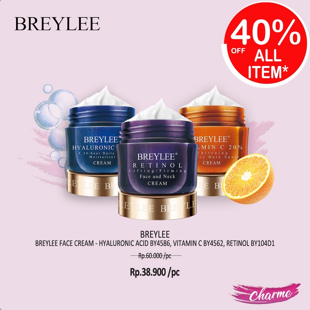 (READY) BREYLEE Face Eye Cream Hyaluronic Acid/Vit C/ Retinol BY4586 4562 104D1 4555