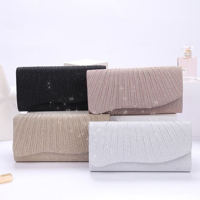 BJ2606 - BLACK/GOLD/PINK/SILVER - TAS PESTA CLUTCH WANITA FASHION IMPORT MODIS ELEGAN TERMURAH TERLARIS TERBARU BAGSTORE JAKARTA TAS BATAM JTF606 GT1986