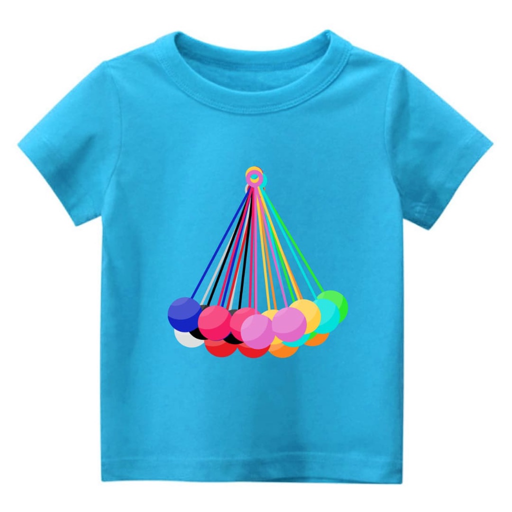 Hzl_outfit Kaos Baju Anak Latto Rainbow/Latto Latto Tek Tek COD