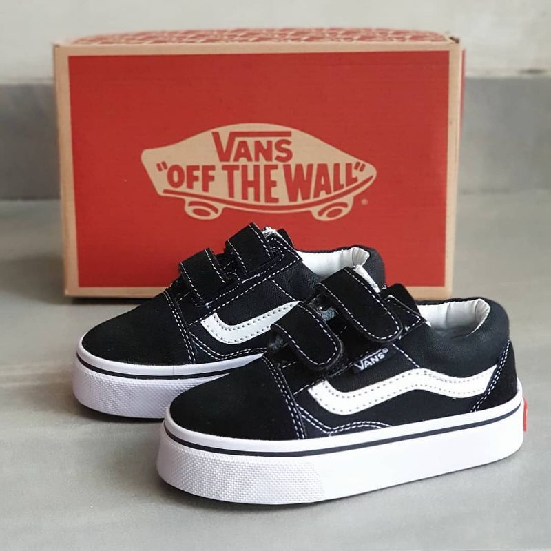 SEPATU VANS OLDSKUL ANAK LAKI-LAKI DAN PEREMPUAN 3-7 TAHUN SD HITAM TAHUN GRADE ORGINAL 100%