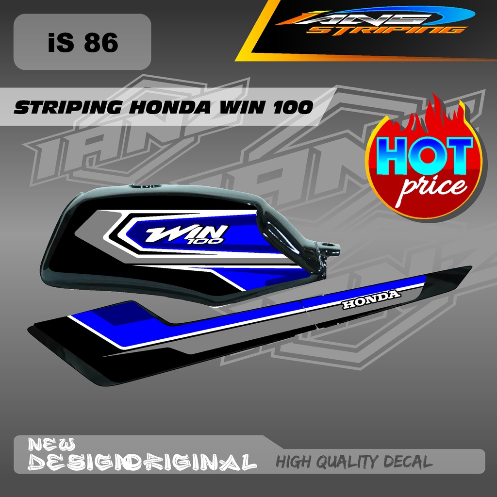 STRIPING WIN100 CUSTOM KONSPE RETRO JAPAN BAHAN HOLOGRAM / NON HOLOGRAM IS86