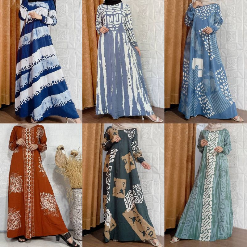 GAMIS BATIK RAYON TWILL FASHION BATIK MODERN