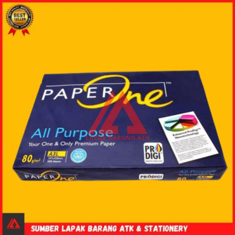 

PaperOne Hvs A3 80 gram 1 rim 500 Lembar Berkualitas