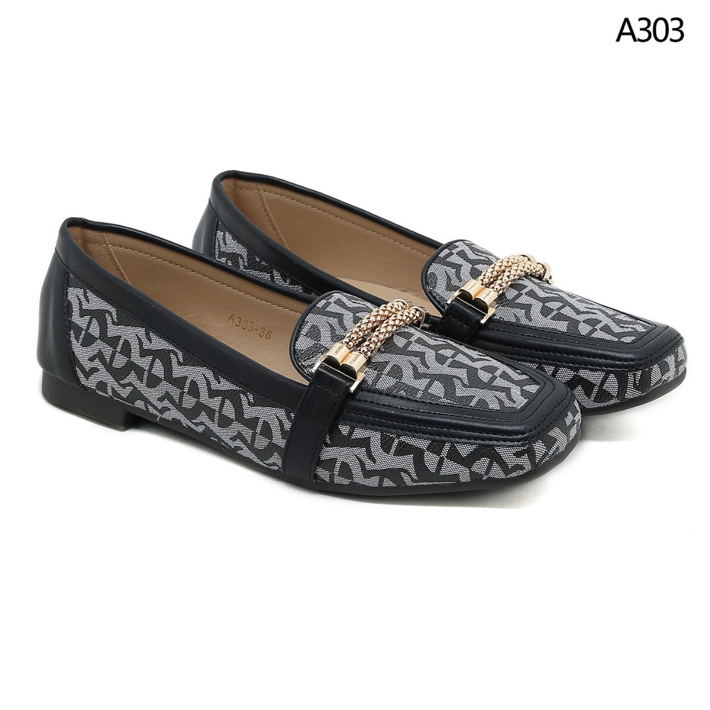 AG Chain Loafers in Signature Coated Canvas A303