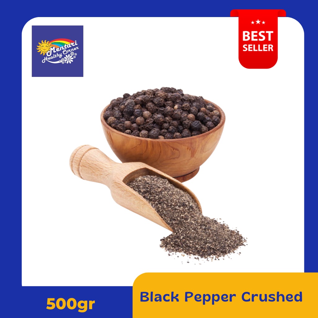 Lada Hitam Giling Kasar 500gr / Black Pepper Crushed 500gr