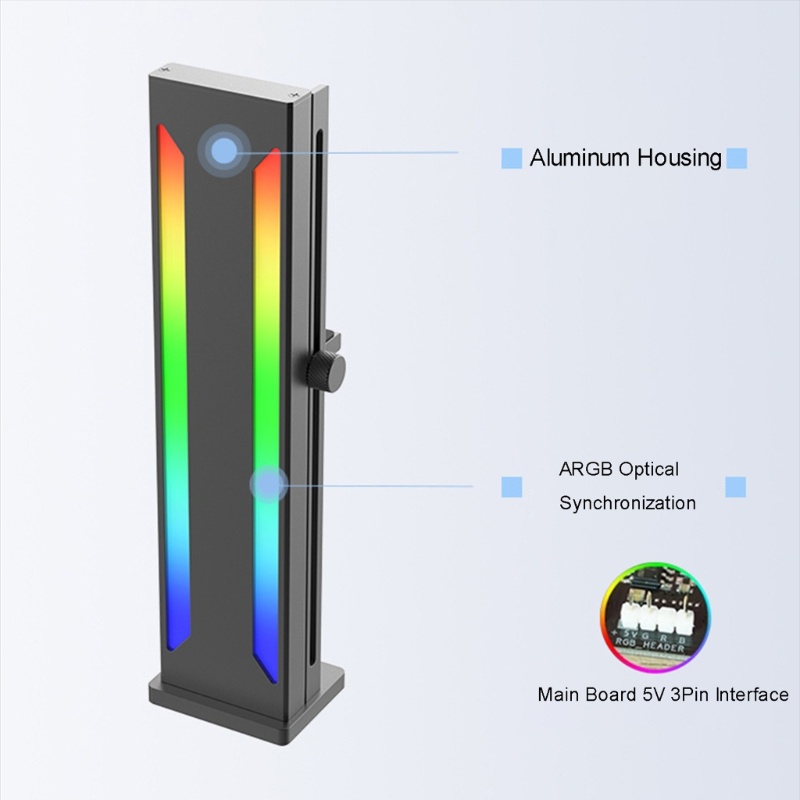 Zzz ARGB GPU Support Bracket Bebas Menyesuaikan Aksesoris Skenario Yang Berlaku