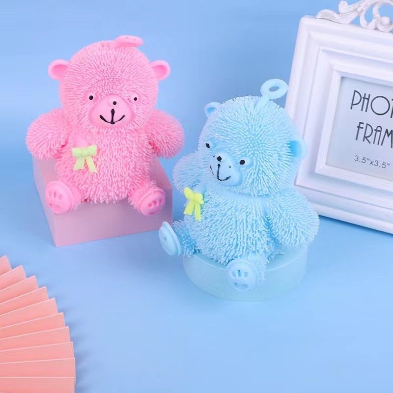 Mainan Yoyo Karet LED Toys Bear Lucu / Mainan Yoyo Bentuk Beruang