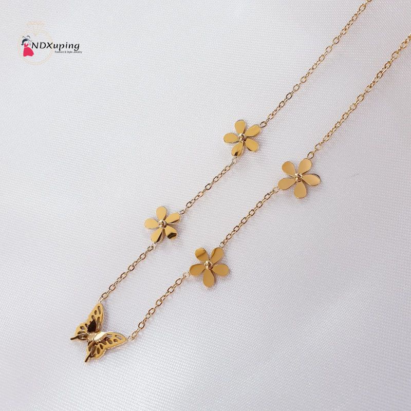 Kalung Rantai Fashion Titanium Wanita ButterFly N26012203