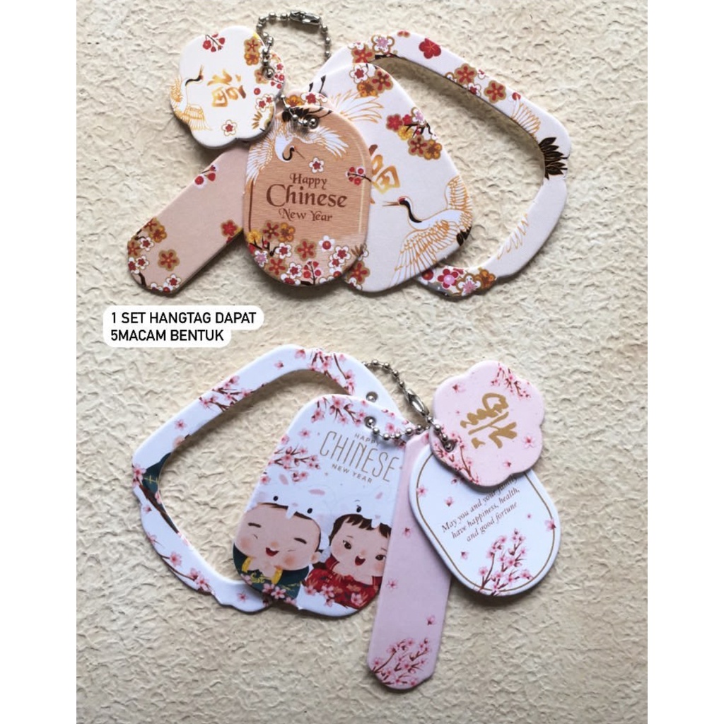 

3 PCS HANGTAG BUNDEL MINI GANTUNGAN CHINESE NEW YEAR LABEL PARCEL SOUVENIR HAMPERS KADO GIFT IMLEK 2023 CUSTOM LUCU BAGUS