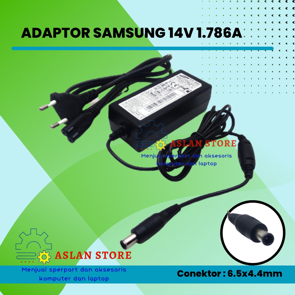 ORIGINAL CHARGER ADAPTOR SAMSUNG 14v 1.7a 1.786a for LAPTOP LCD LED TV MONITOR