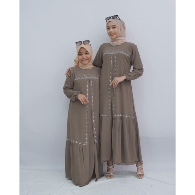 Gamis Payet Ceruty Malaysia Melayu Couple Ibu Anak