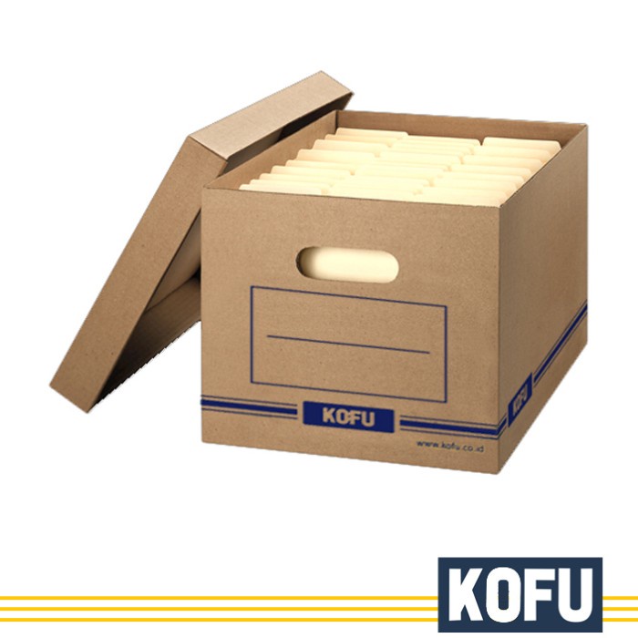 

Box File Kofu Storage File Boxes 42.5 Cm X 37 Cm X 30 Cm - Ab1002 / Arsip Box