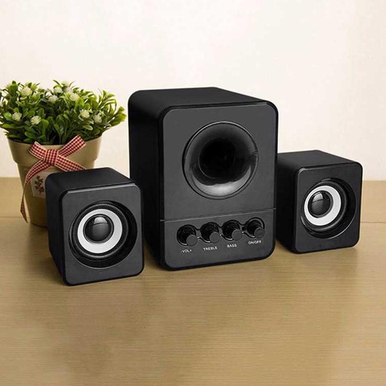 Kirim langsung Speaker Stereo 2.1 with Subwoofer & USB Power / Speaker Spiker Stereo Subwoofer Aktif