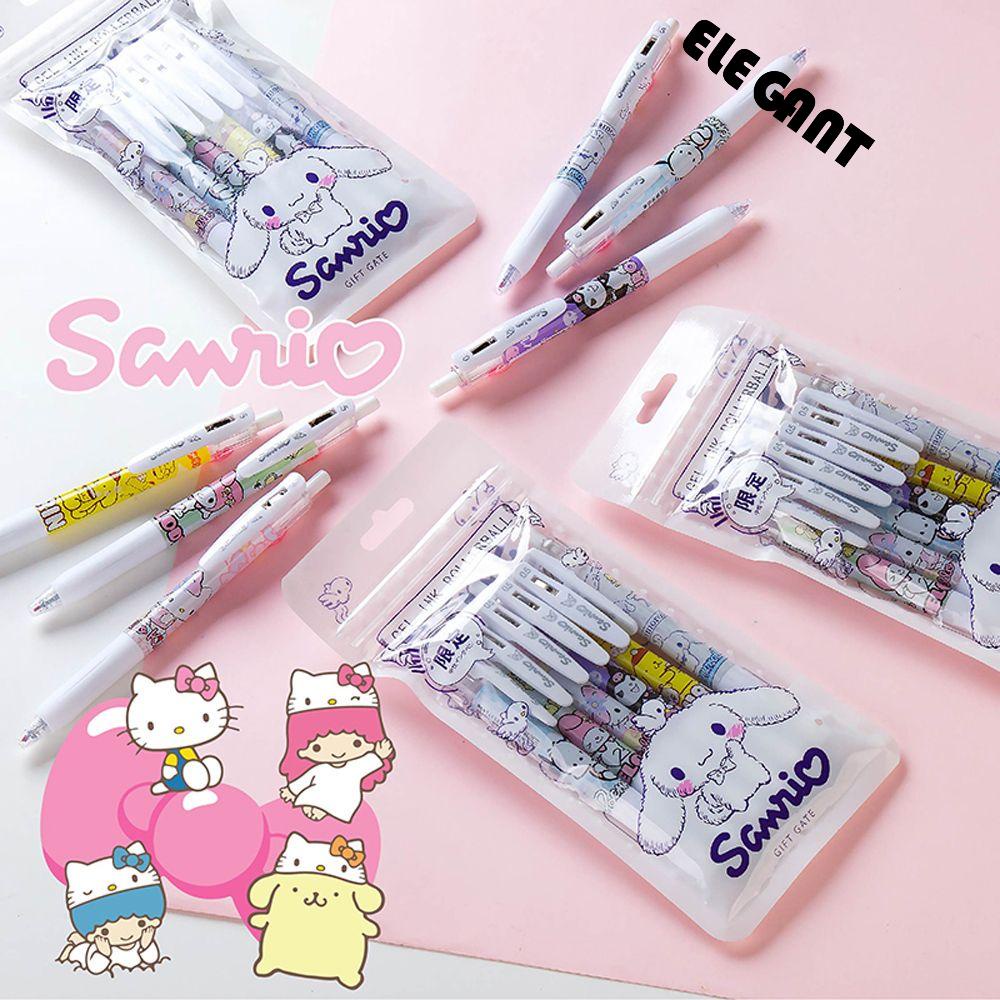 Pulpen Gel 0.5mm Quick Dry Motif Kartun Hello Kitty Untuk Stationery Pelajar Wanita