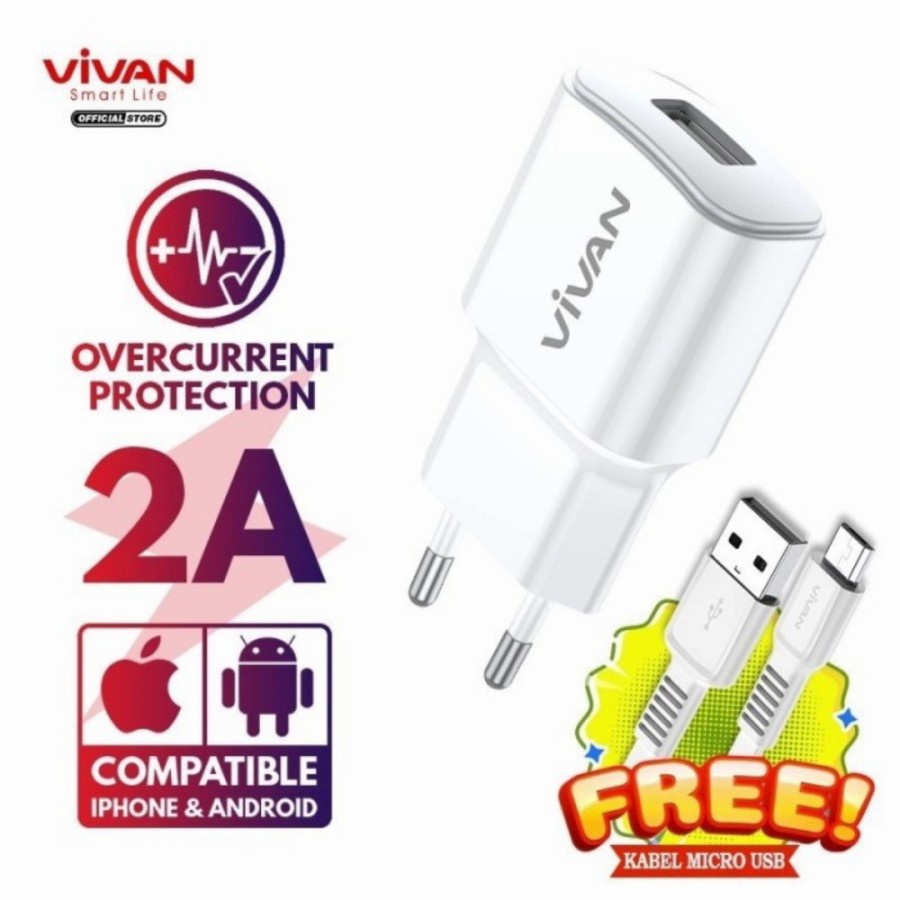 Vivan Power Oval II 2A Quick Charge - Wall Charger Vivan Power Oval II