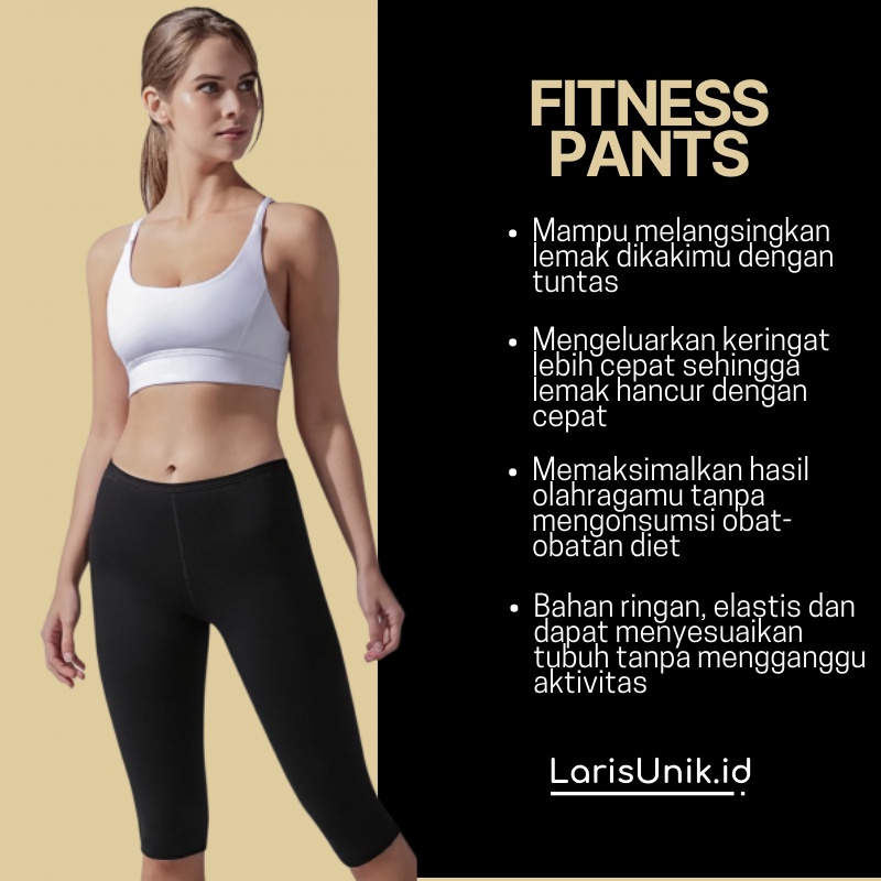 Celana Olahraga Pelangsing Tubuh Pants Hot Shaper Celana Pembakar Lemak Bahan Neotex Elastis