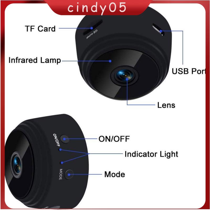 【COD】 Wireless A9 Mini Camera Wifi HD 1080P Micro Kamera Kecil Smart IP Kamera CCTV Spy Camera Kamera Pengintai