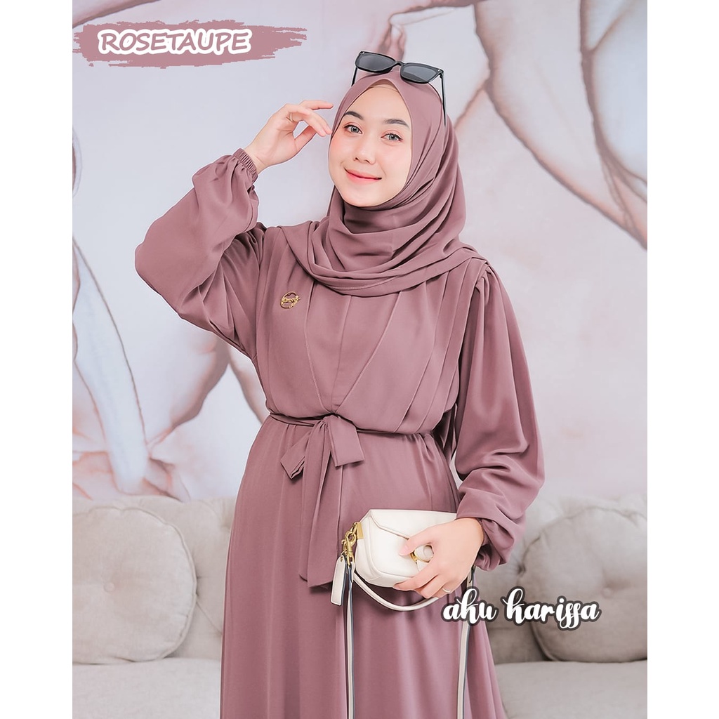SIENA SET KHIMAR ORIGINAL AKU KARISSA/DRESS AKU KARISSA TERBARU/DRESS CERUTY SET KHIMAR JILBAB KERUD