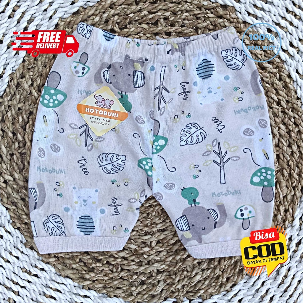 Celana Pendek Bayi Newborn Motif Animal Series merk KOTOBUKI