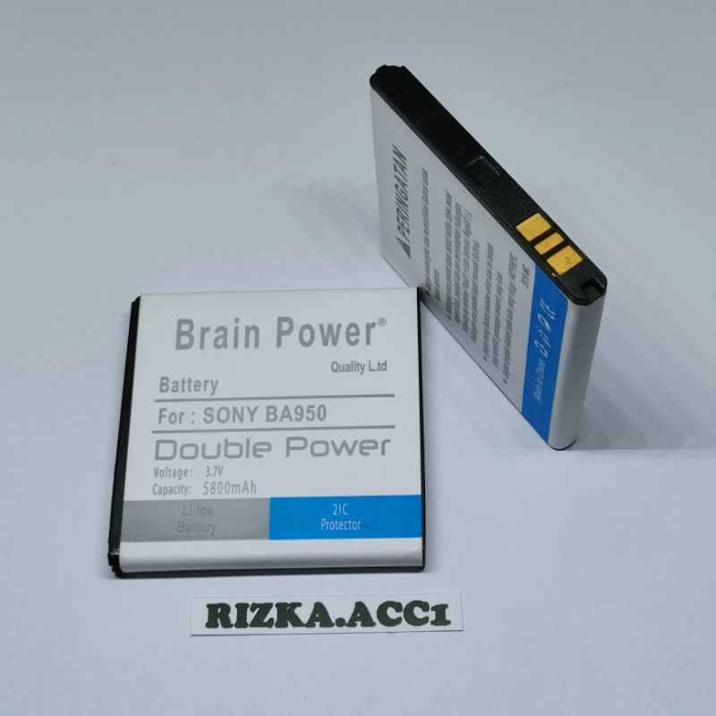 Baterai Batre Bt Sony Xperia ZR BA950 BA 950 Double Power Battery Batrai Hp