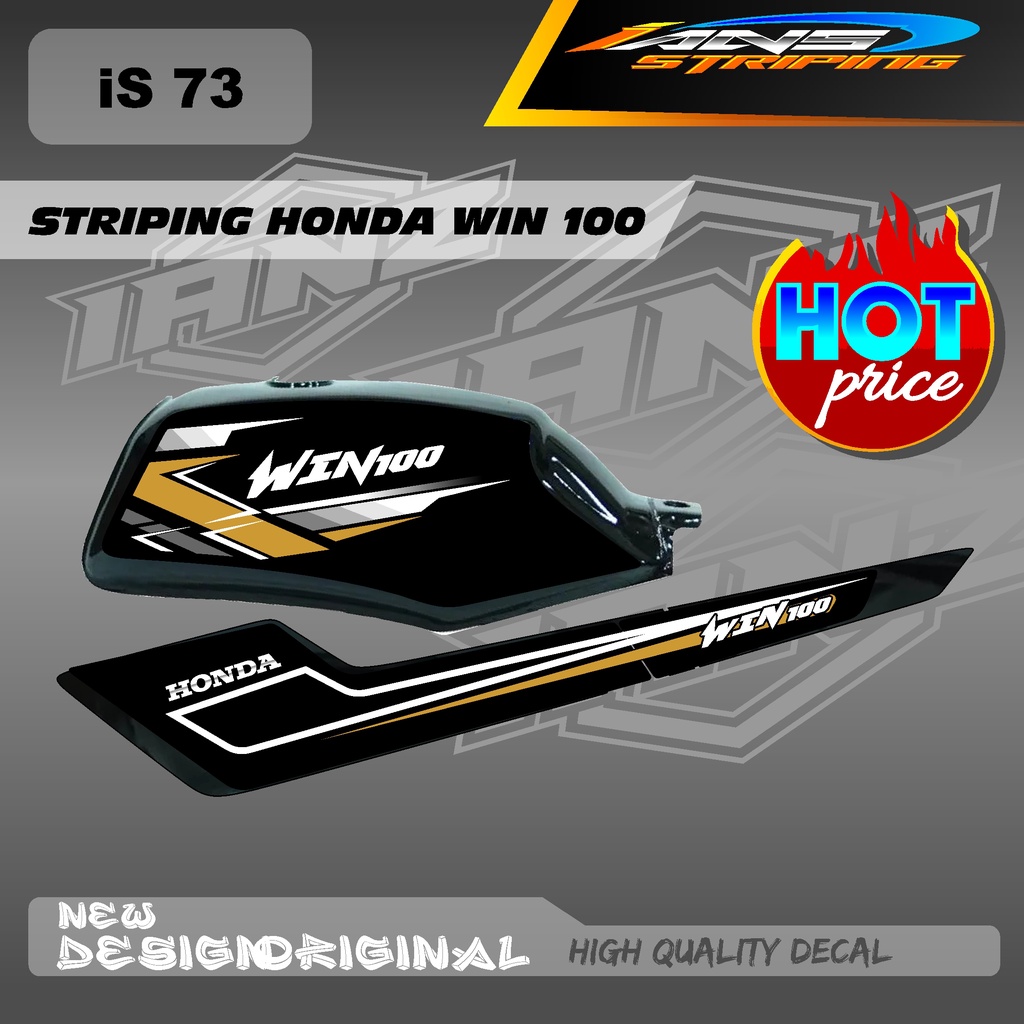 NEW STRIPING WIN100 CUSTOM KONSPE RETRO JAPAN BAHAN HOLOGRAM / NON HOLOGRAM IS73