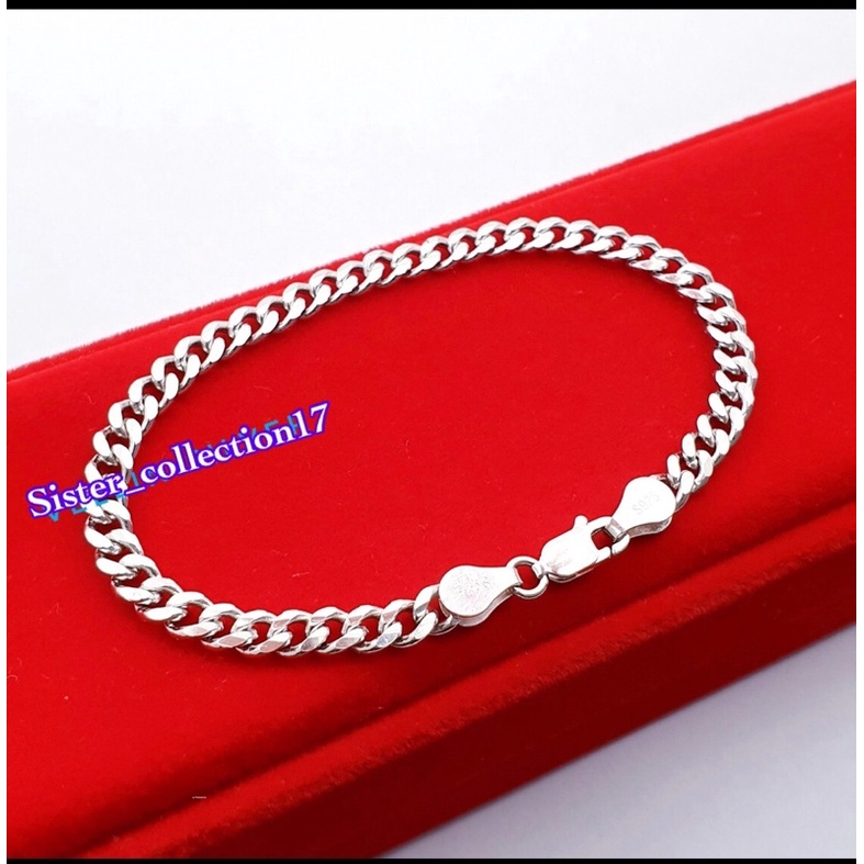Gelang tangan perak 925 lapis emas putih gelang tangan sisik naga perak 925 gelang cewek