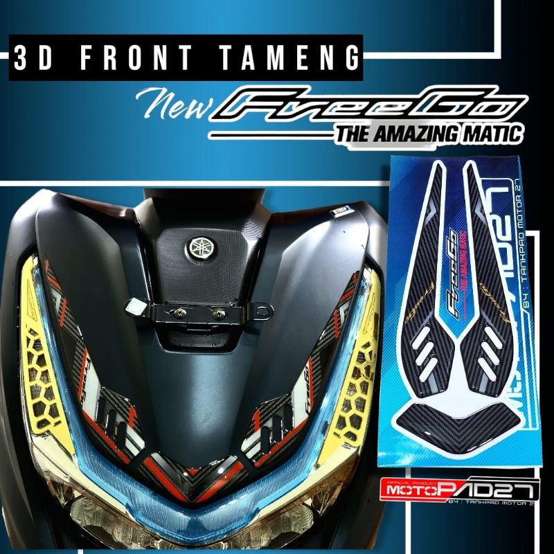 Stiker Freego 125 new stiker resin timbul alis lampu depan Yamaha Freego 125 2022