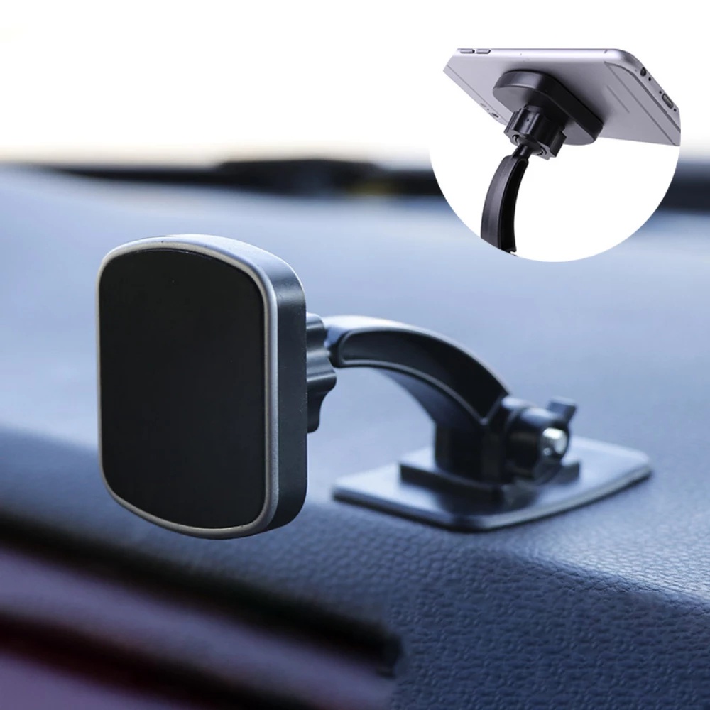 1pcs Universal Car Phone Adjustable Holder Handphone Holder Berputar 360derajat Tempel Stand Handphone Untuk Meja Konsol Tengah