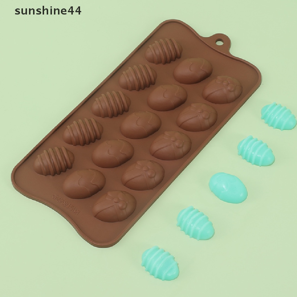 Sunshine 15Cavity Pentagram Star Egg Silicone Mold Cetakan Kue Coklat Fondant Baking.