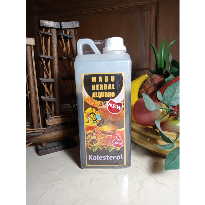 madu kolesterol kolestrol alqubro al qubro herbal alami 1000gram 1 kg 1kg