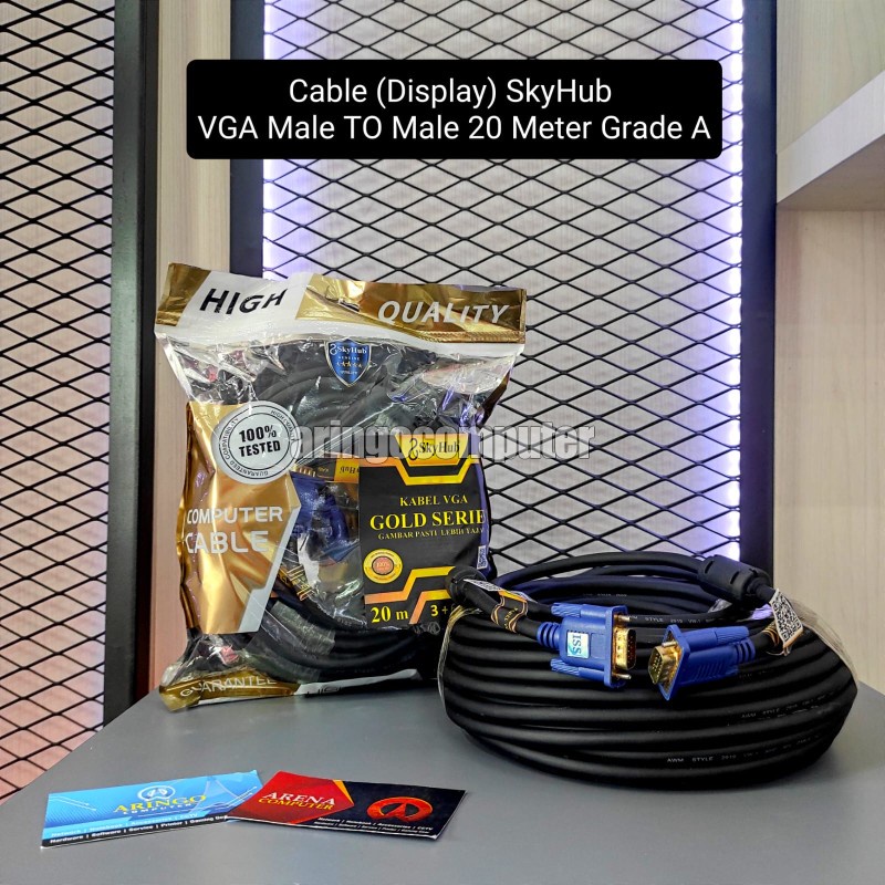 Cable (Display) SkyHub VGA Male TO Male 20 Meter Grade A
