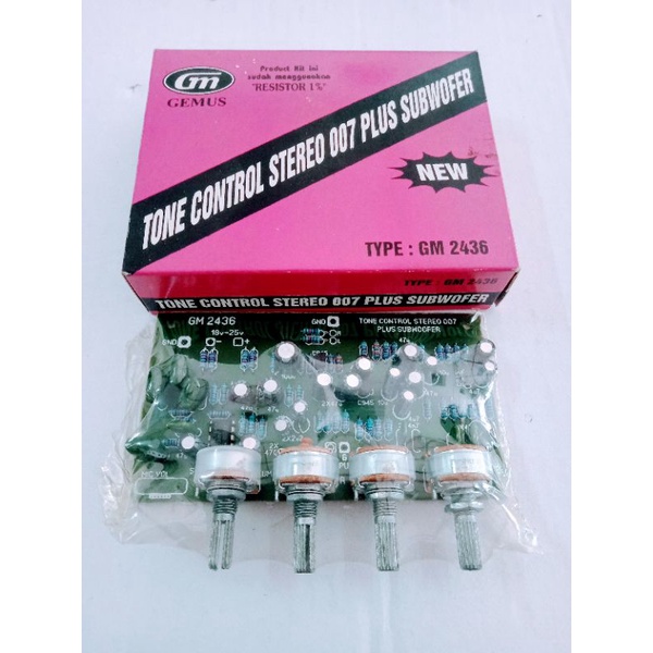 Kit GM 2436 Tone Control Stereo 007 Plus Subwoofer