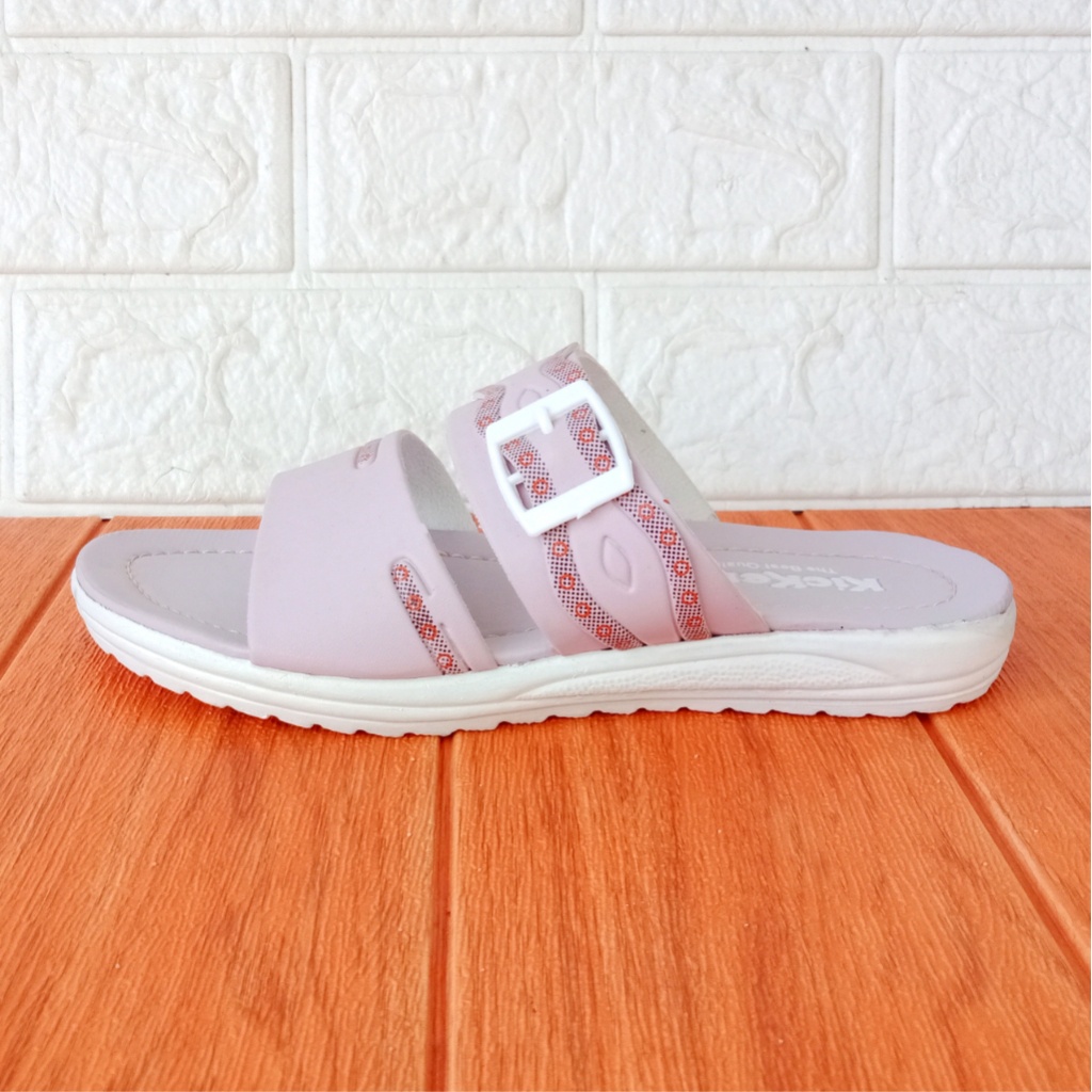 Kickers RF.03 Sandal Slop Wanita Flat size 37-40 Ungu