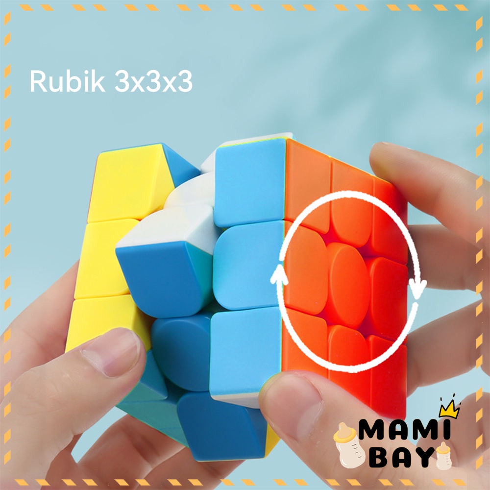 Mamibayi Rubik 3x3 Magnetic Magic Cube/Kubus Ajaib/MoYu Meilong/Speed Cube 3x3