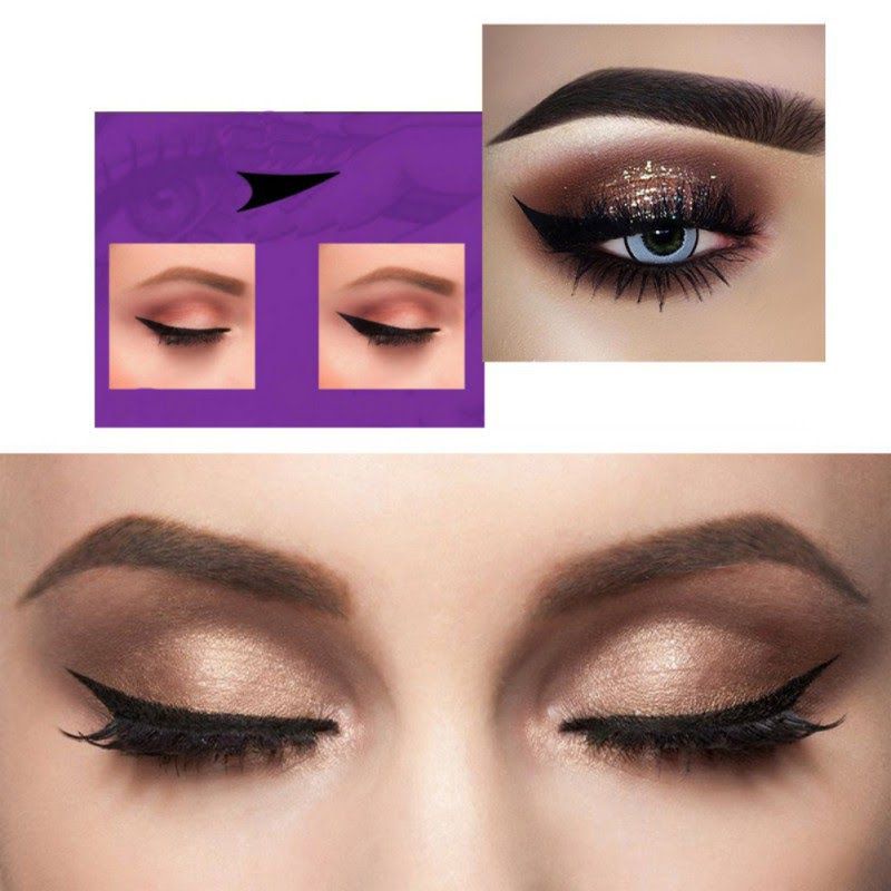 CmaaDu Eyeliner Stamp 2in1 Wing Eyeliner Stampel Eye Liner Stamp