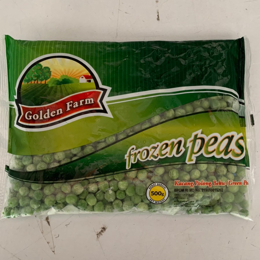 Golden Farm Frozen Peas / Kacang Polong 500 Gr