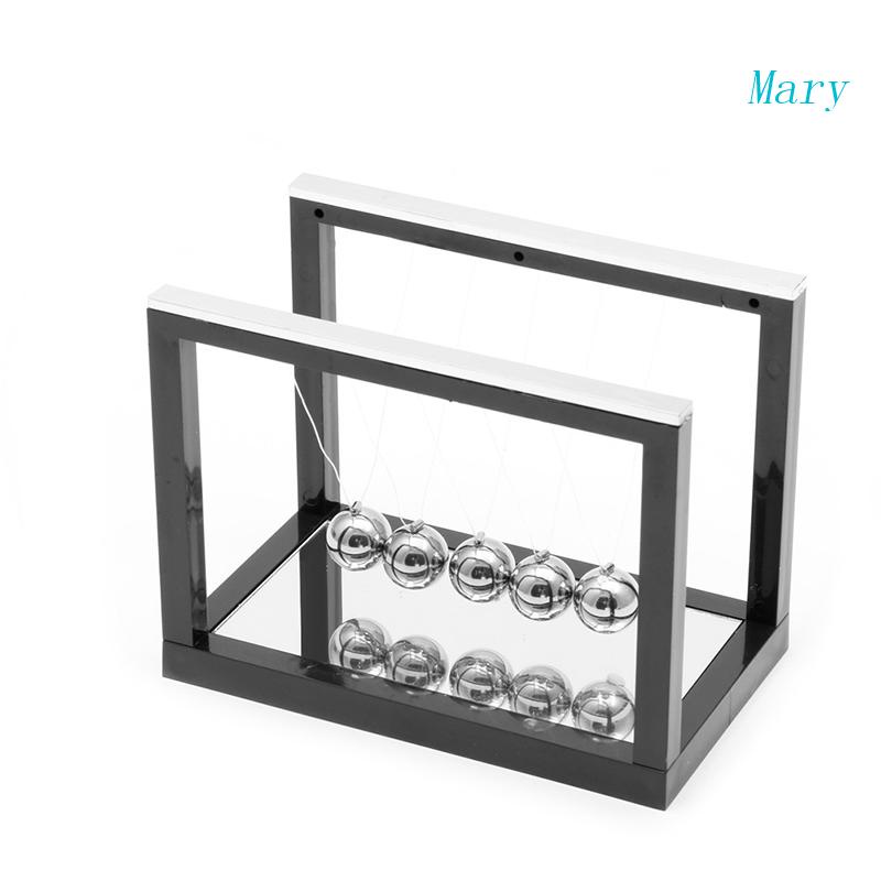 Mary Newtons Cradle Steel Balance Fun Decoration Hadiah Mainan Sains Fisika S Baru