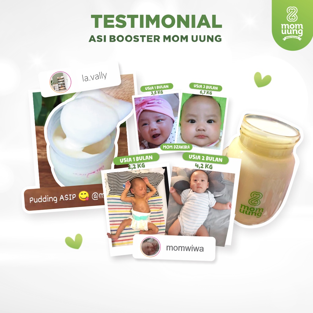Mom uung asi booster bosster 30 kapsul new formula daun katok ikan gabus daun kelor