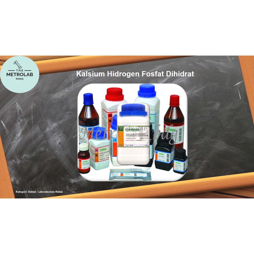 Kalsium Hidrogen Fosfat Dihidrat | Calcium Hydrogen Phosphate Dihydrate | CaHPO4 | 500 gr