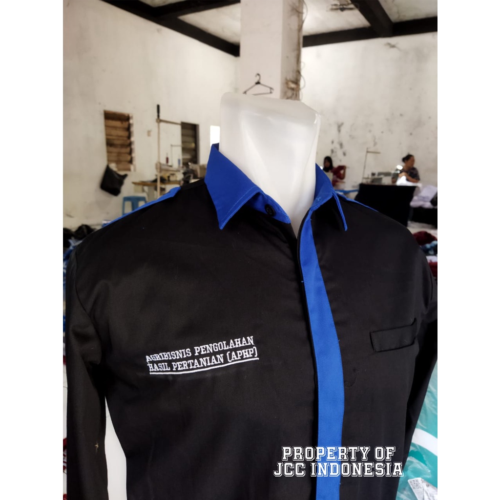 Custom Baju Seragam Sekolah SMK PDH Wearpack Atasan Murah Bordir