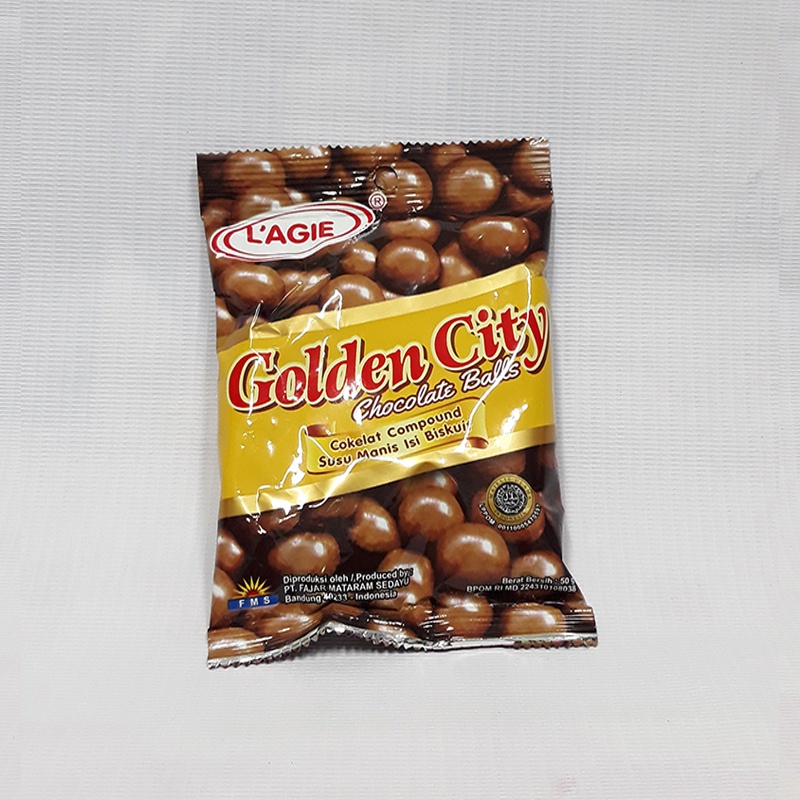 

Golden City Coklat Ball 50Gr