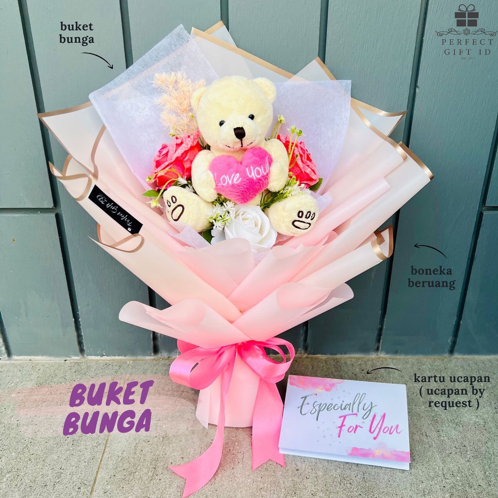 Buket Bunga Kado Ultah Hadiah Velentine Hadiah Ultah