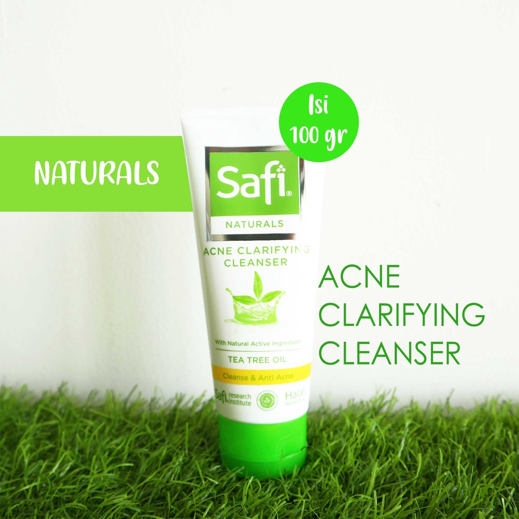 Safi Naturals Clarifying Cleanser Tea Tree Oil Sabun Wajah Face wash Safi Natural Acne Cleansing Foam Sabun Jerawat